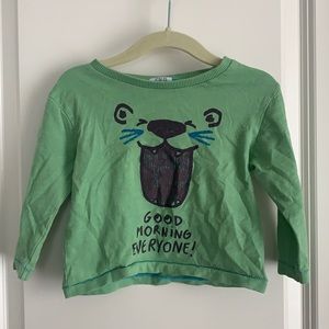 Zara BABY | 3-6M long Sleeve Good Morning Tee